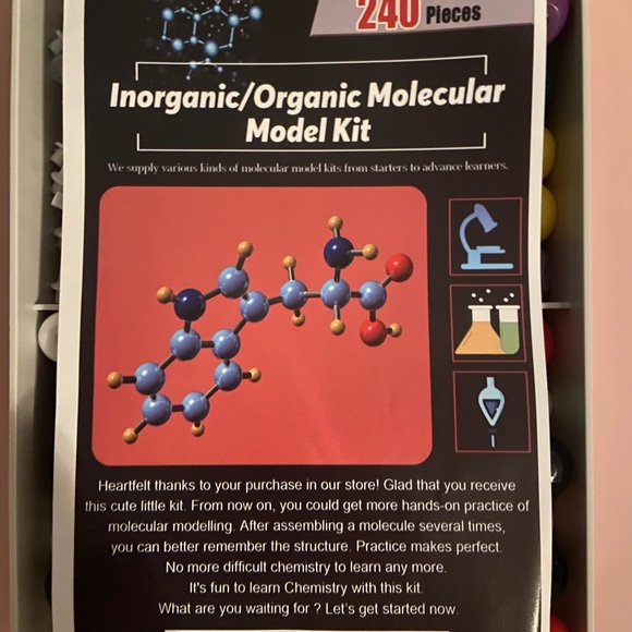 Inorganic/Organic Molecular Model Kit - Picture 1 of 3